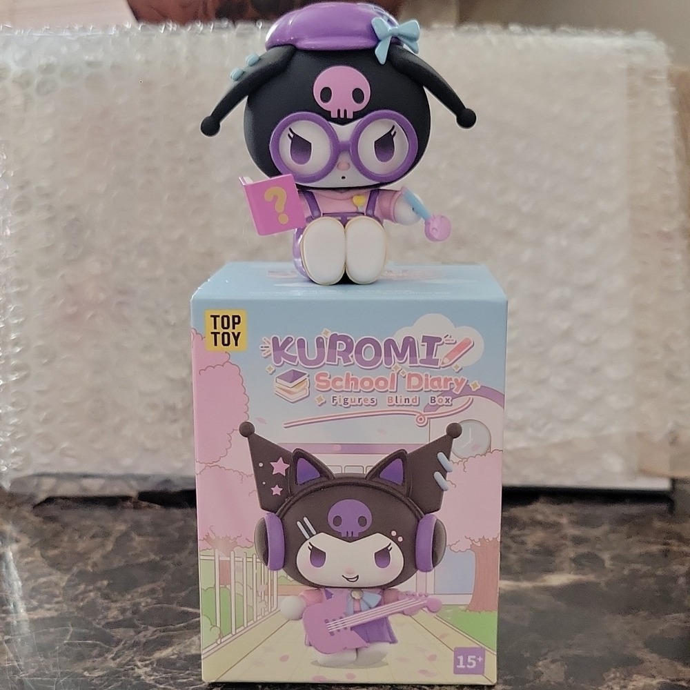 Top Toy Kuromi School Diary Series PVC Sanrio Blind Box Animation Figure